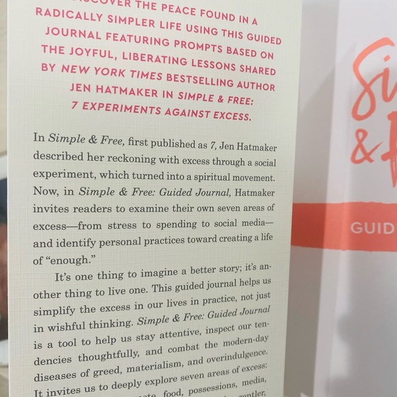 Simple and Free: Guided Journal Book by Jen Hatmaker - Picture 9 of 11